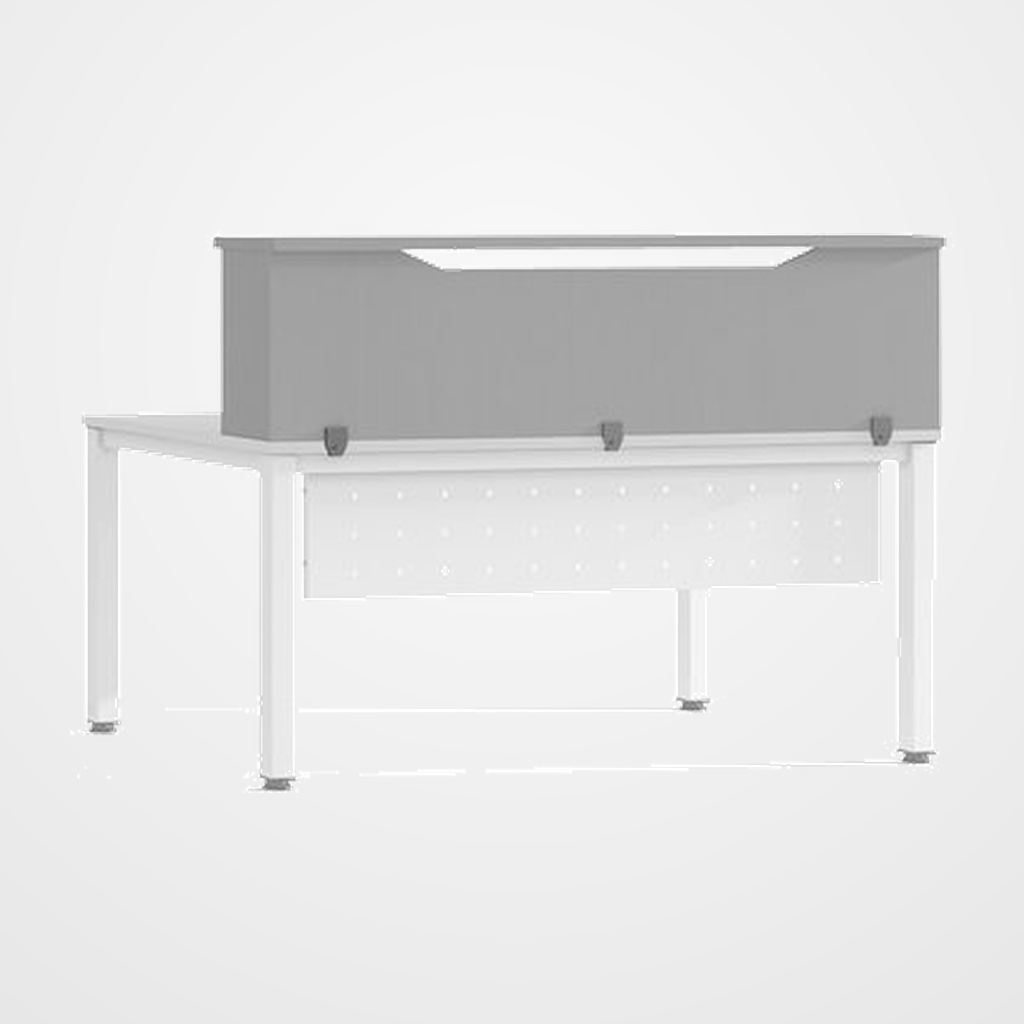 RECEPCION ROCADA MODULO SUPERIOR 140x30x40 ESTRUCTURA GRIS TABLEROS GRIS