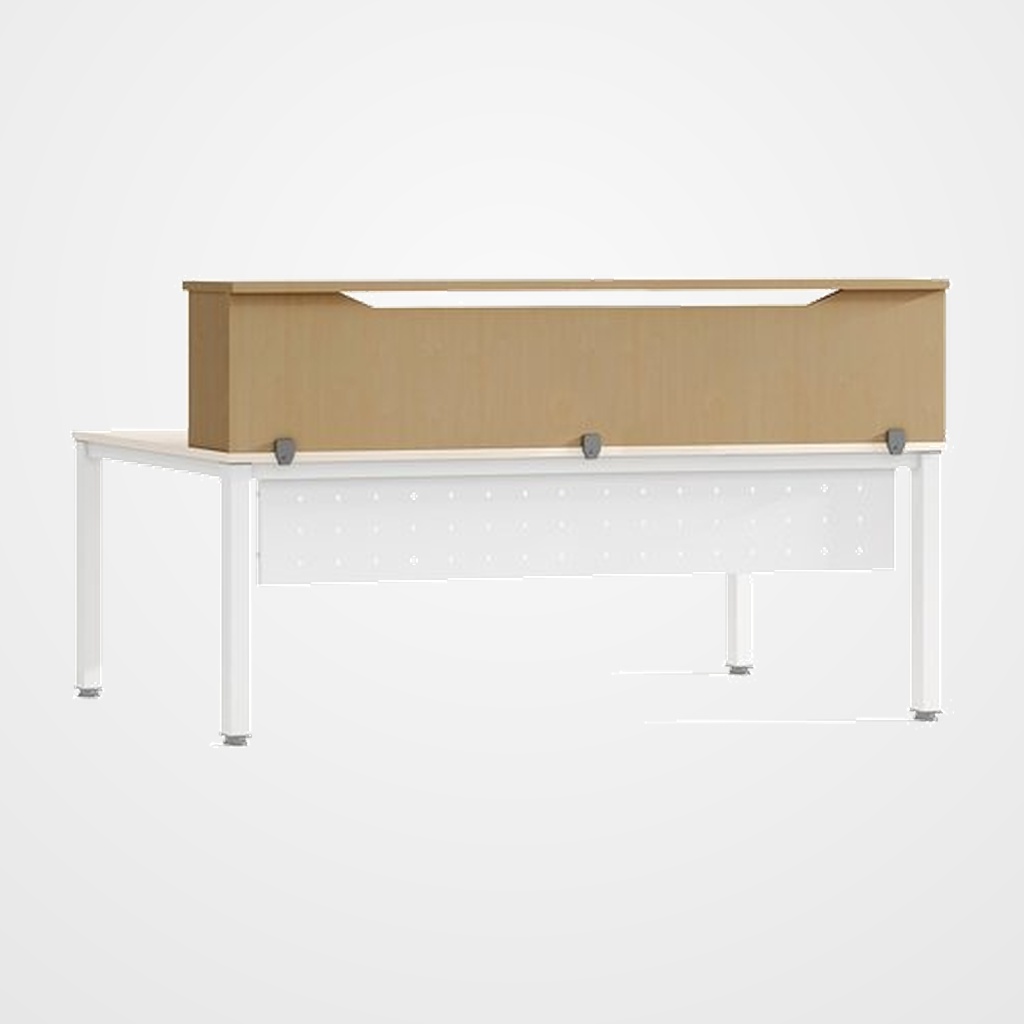 RECEPCION ROCADA MODULO SUPERIOR 200x30x40 ESTRUCTURA ROBLE TABLEROS ROBLE