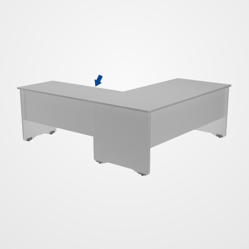 MESA ROCADA WORK ALA 100x60 ESTRUCTURA GRIS TABLERO GRIS