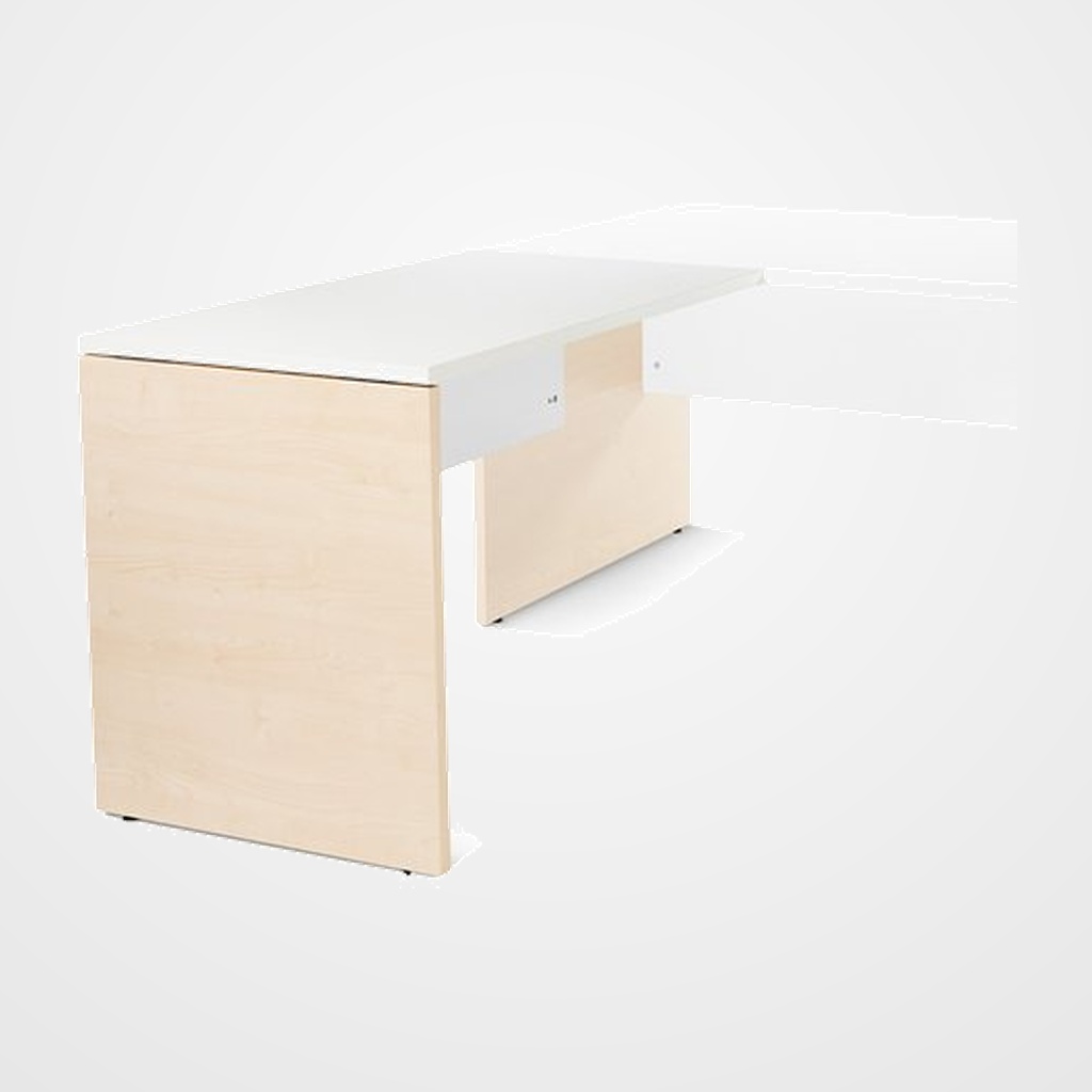 MESA ROCADA WORK ALA 100x60 ESTRUCTURA HAYA TABLERO BLANCO