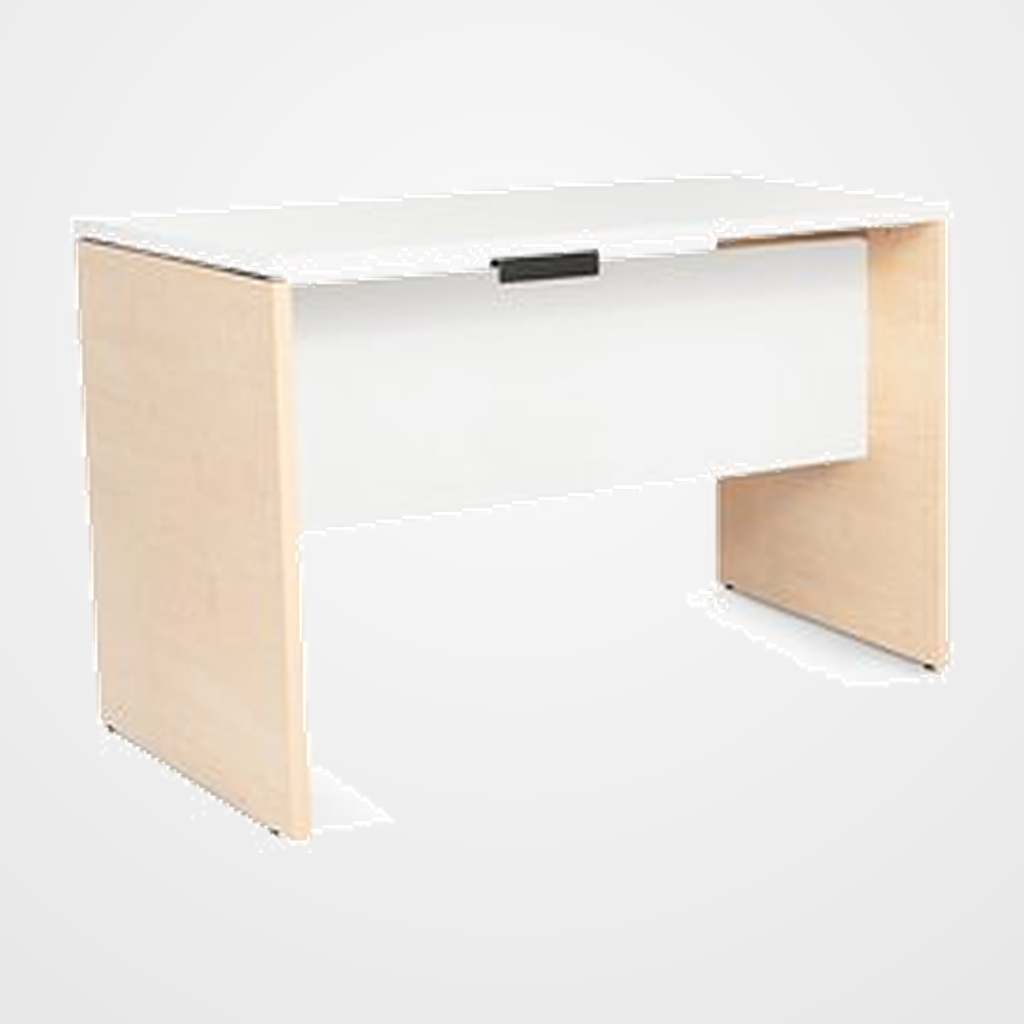 MESA ROCADA WORK 120x60 ESTRUCTURA HAYA TABLERO BLANCO