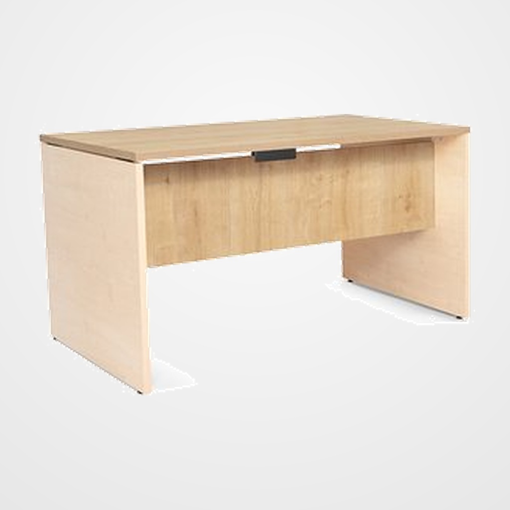MESA ROCADA WORK 140x80 ESTRUCTURA HAYA TABLERO ROBLE