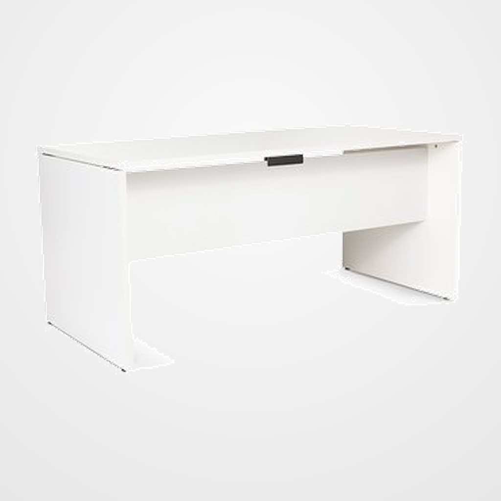 MESA ROCADA WORK 160x80 ESTRUCTURA BLANCO TABLERO BLANCO