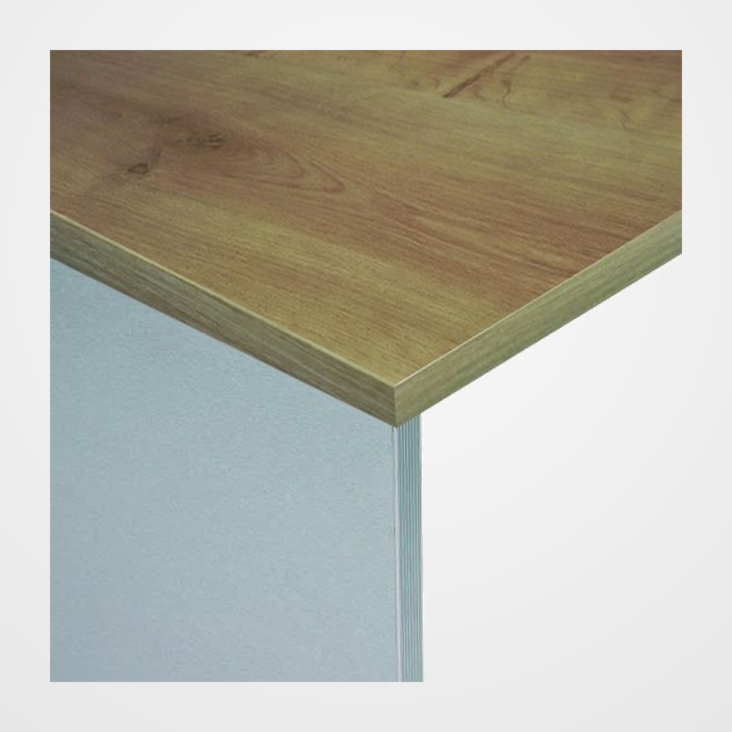 MESA ROCADA WORK 160x80 ESTRUCTURA GRIS TABLERO ROBLE