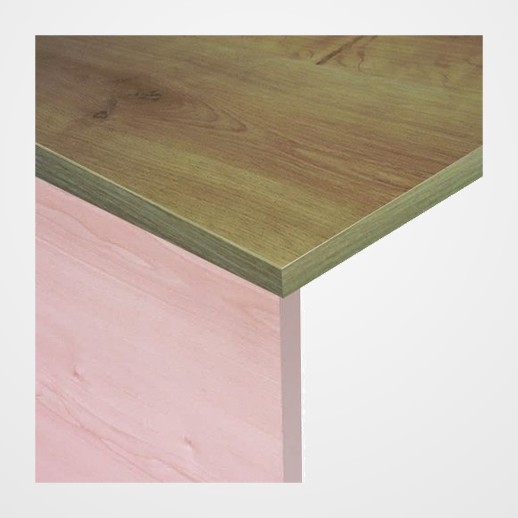 MESA ROCADA WORK 160x80 ESTRUCTURA HAYA TABLERO ROBLE