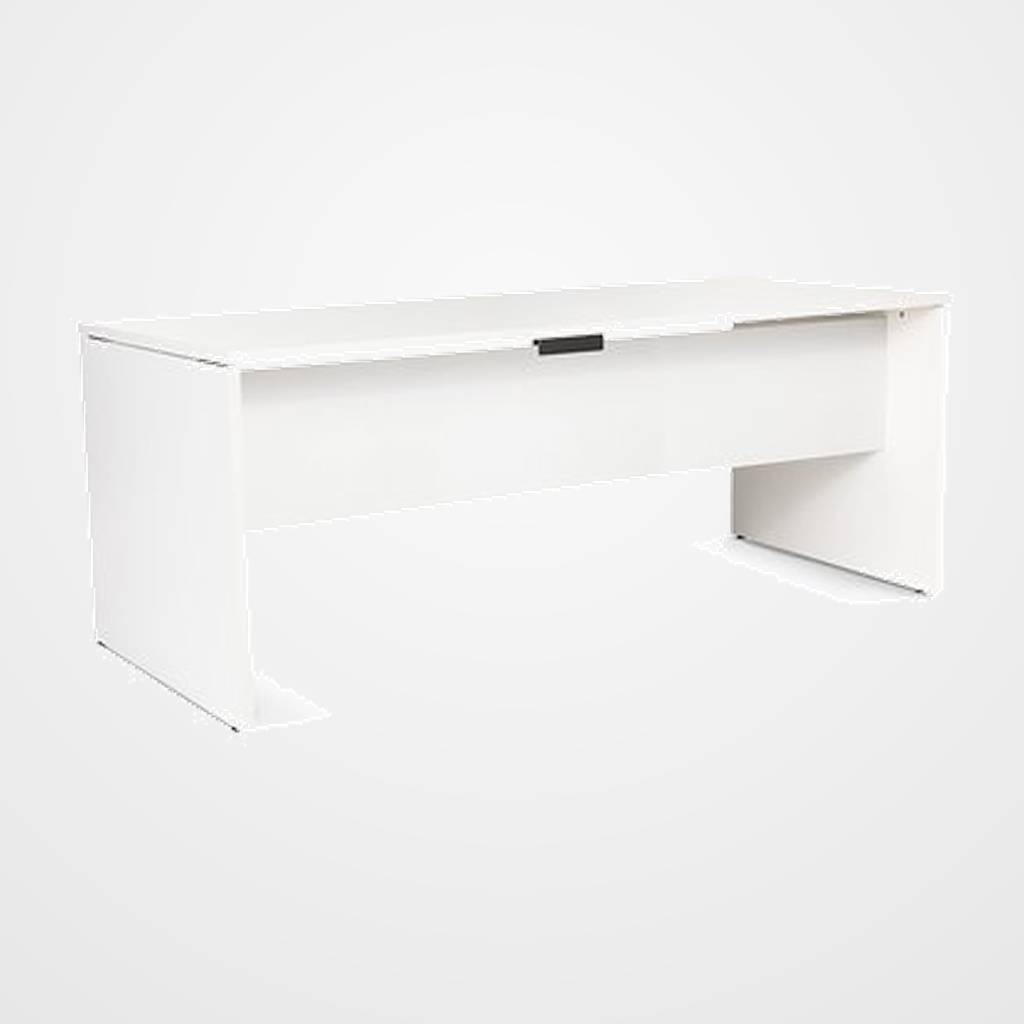 MESA ROCADA WORK 180x80 ESTRUCTURA BLANCO TABLERO BLANCO
