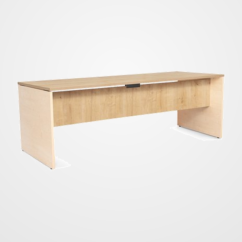 MESA ROCADA WORK 200x80 ESTRUCTURA HAYA TABLERO ROBLE