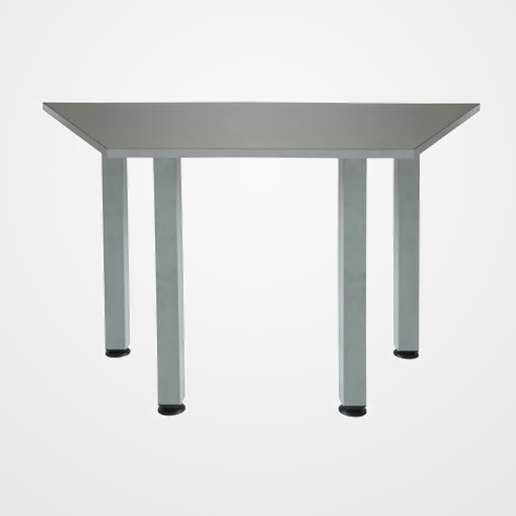 MESA ROCADA MEETING MODULAR 140x60 TRAPEZOIDAL GRIS