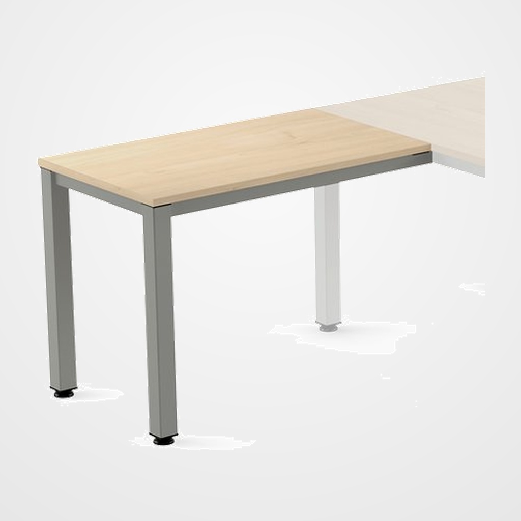 MESA ROCADA EXECUTIVE ALA 100x60 ESTRUCTURA ALUMINIO TABLERO MELAMINA HAYA