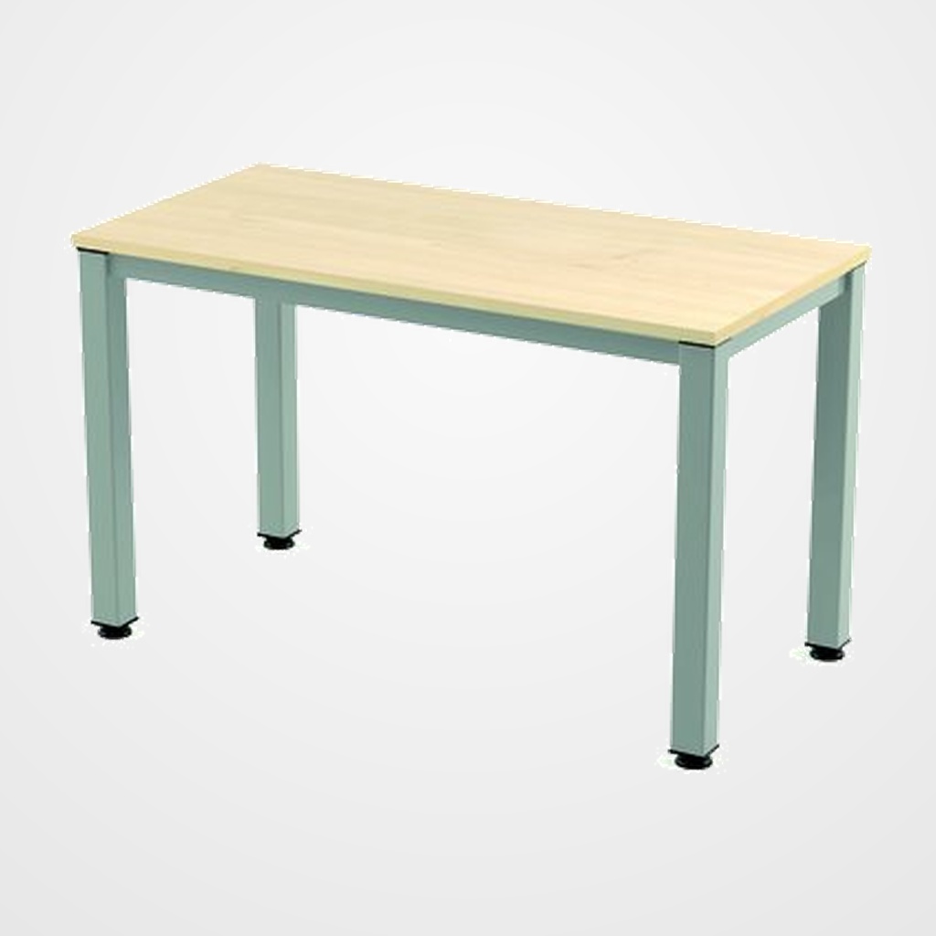 MESA ROCADA EXECUTIVE 120x60 ESTRUCTURA ALUMINIO TABLERO MELAMINA HAYA