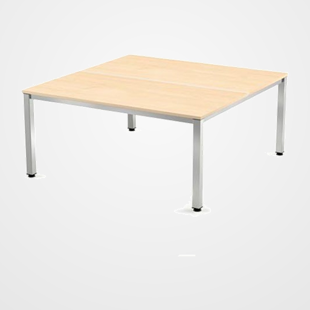 MESA ROCADA EXECUTIVE 160x163 ESTRUCTURA ALUMINIO TABLERO MELAMINA HAYA