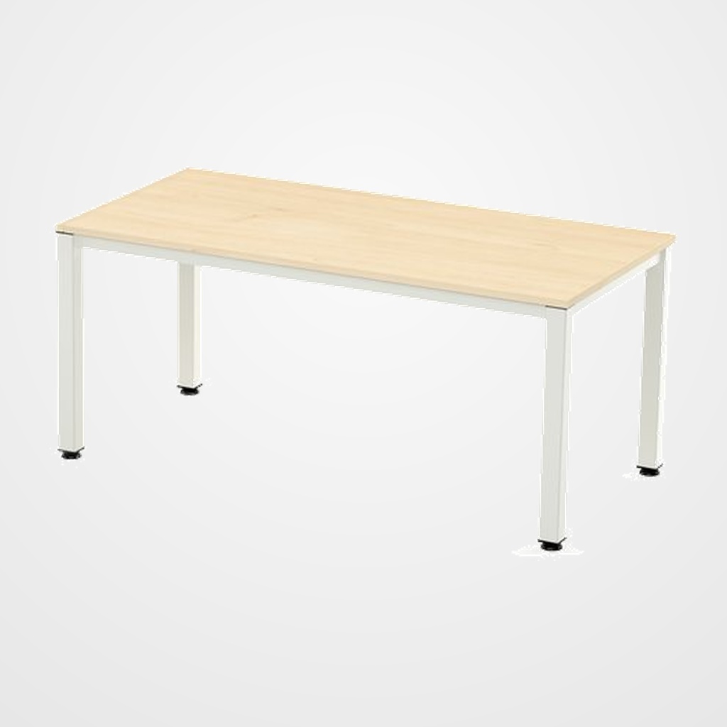 MESA ROCADA EXECUTIVE 160x163 ESTRUCTURA BLANCO TABLERO MELAMINA HAYA