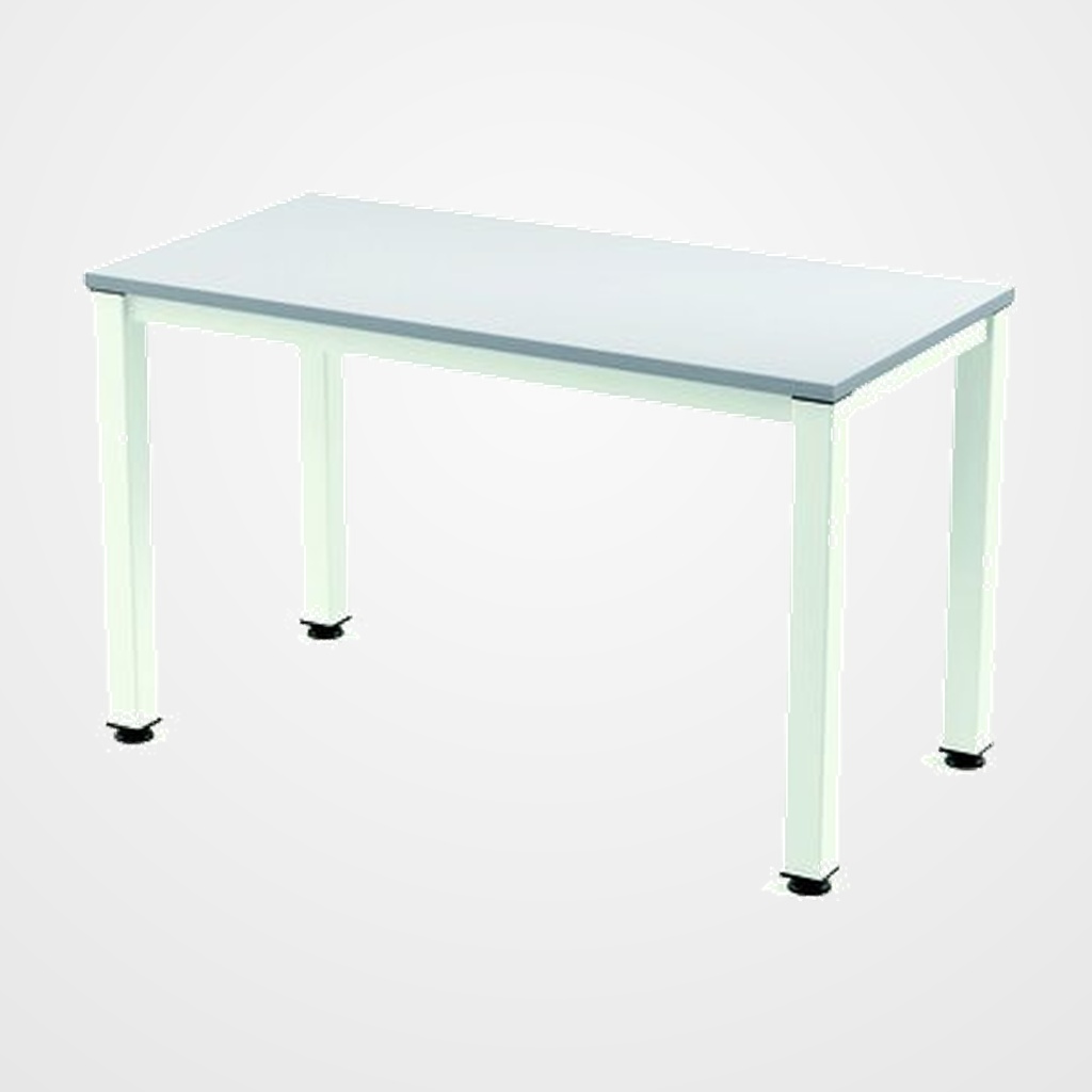 MESA ROCADA EXECUTIVE 160x80 ESTRUCTURA BLANCO TABLERO MELAMINA GRIS