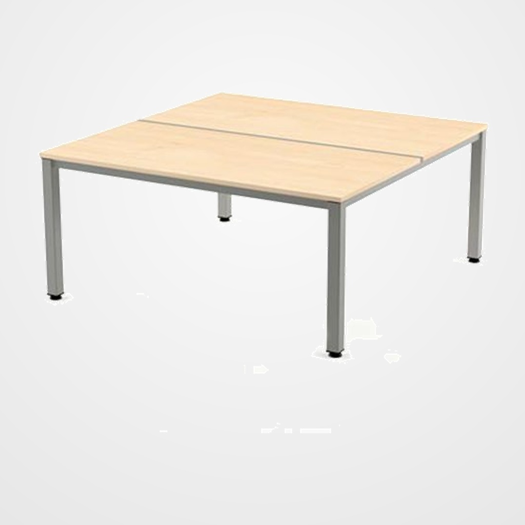 MESA ROCADA EXECUTIVE 180x163 ESTRUCTURA ALUMINIO TABLERO MELAMINA HAYA