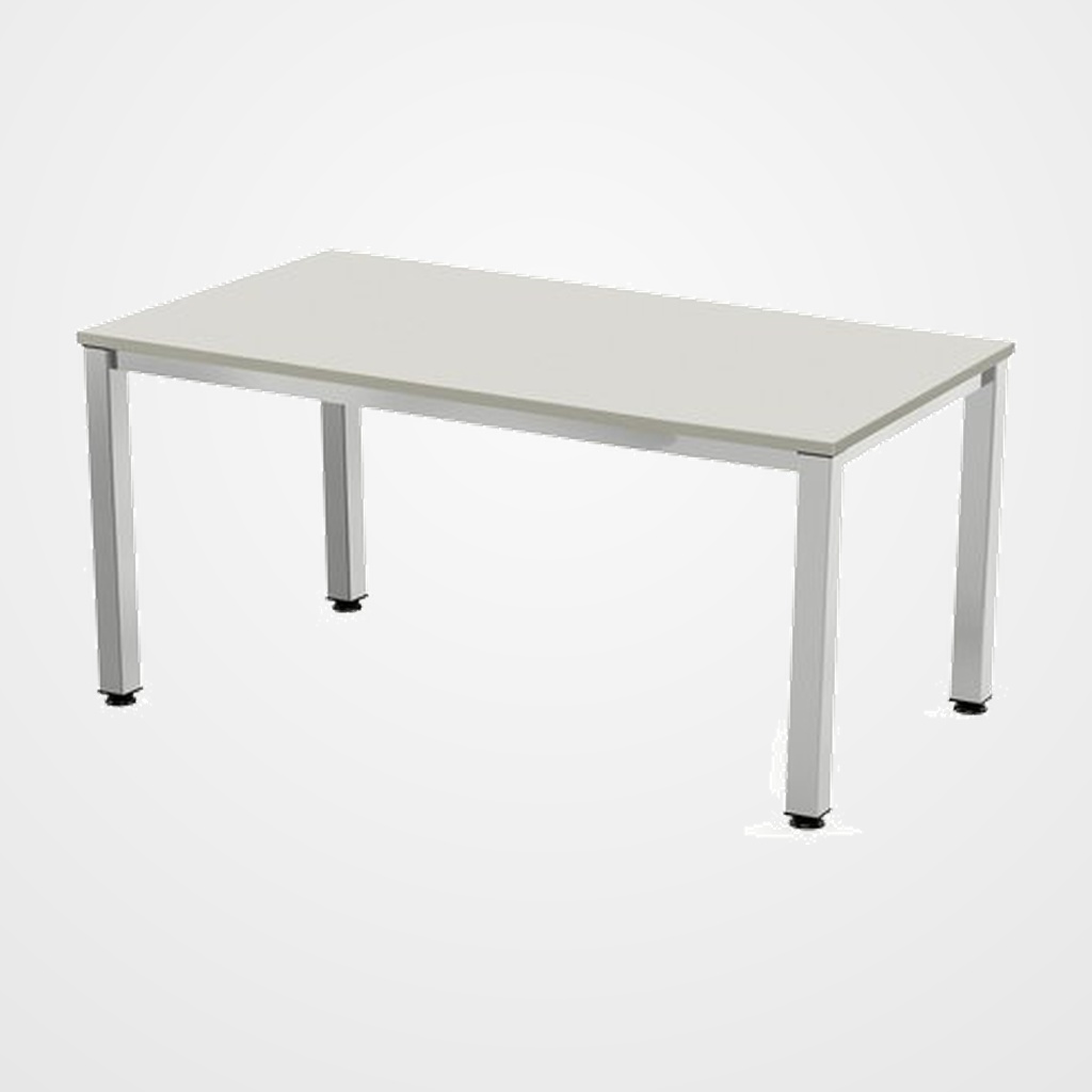 MESA ROCADA EXECUTIVE 180x80 ESTRUCTURA ALUMINIO TABLERO MELAMINA GRIS