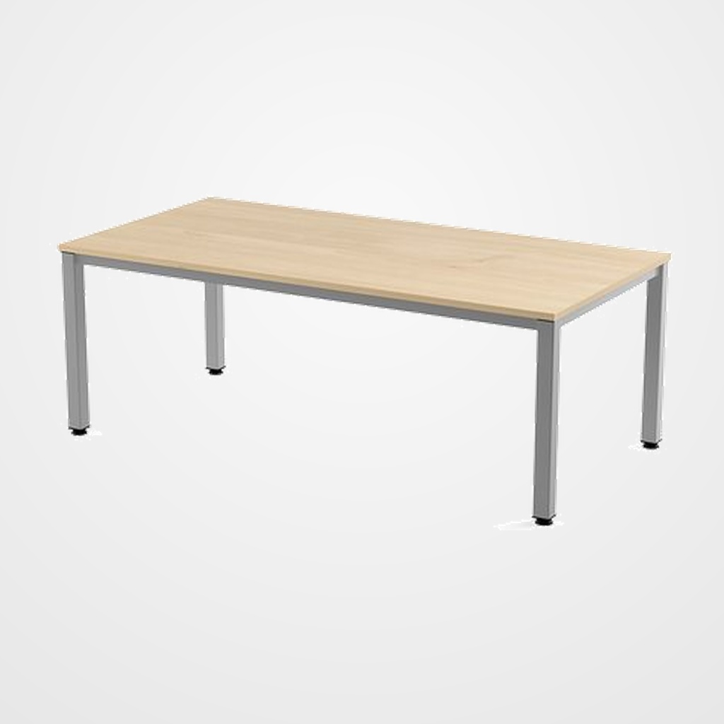 [24402501] MESA ROCADA EXECUTIVE 200x100 ESTRUCTURA ALUMINIO TABLERO MELAMINA HAYA