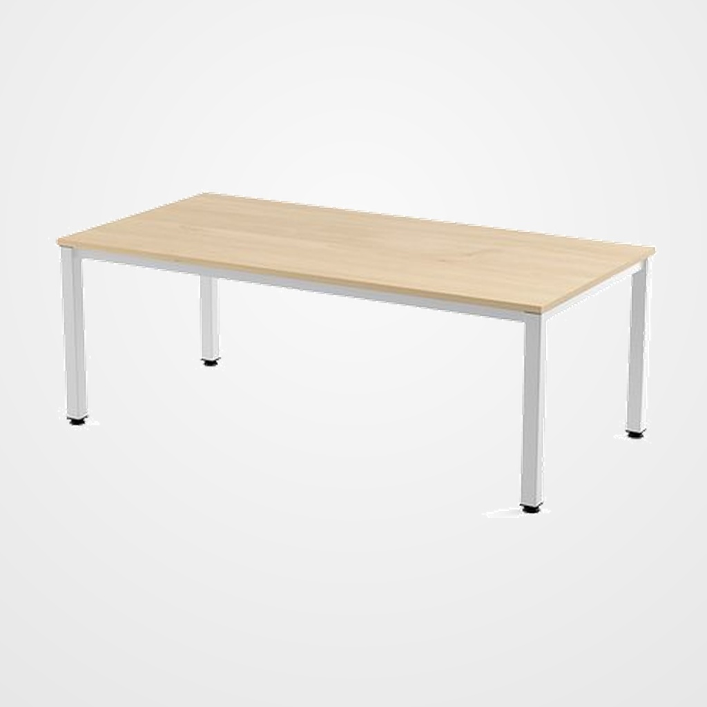 MESA ROCADA EXECUTIVE 200x100 ESTRUCTURA BLANCO TABLERO MELAMINA HAYA
