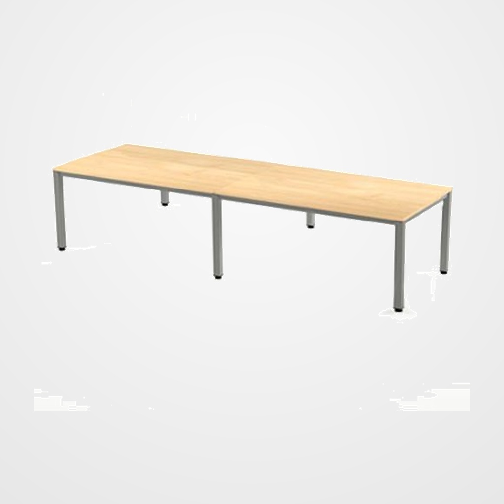 MESA ROCADA EXECUTIVE 320x80 ESTRUCTURA ALUMINIO TABLERO MELAMINA HAYA