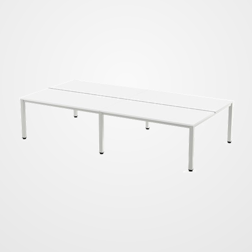 MESA ROCADA EXECUTIVE 360x163 ESTRUCTURA BLANCO TABLERO MELAMINA BLANCO
