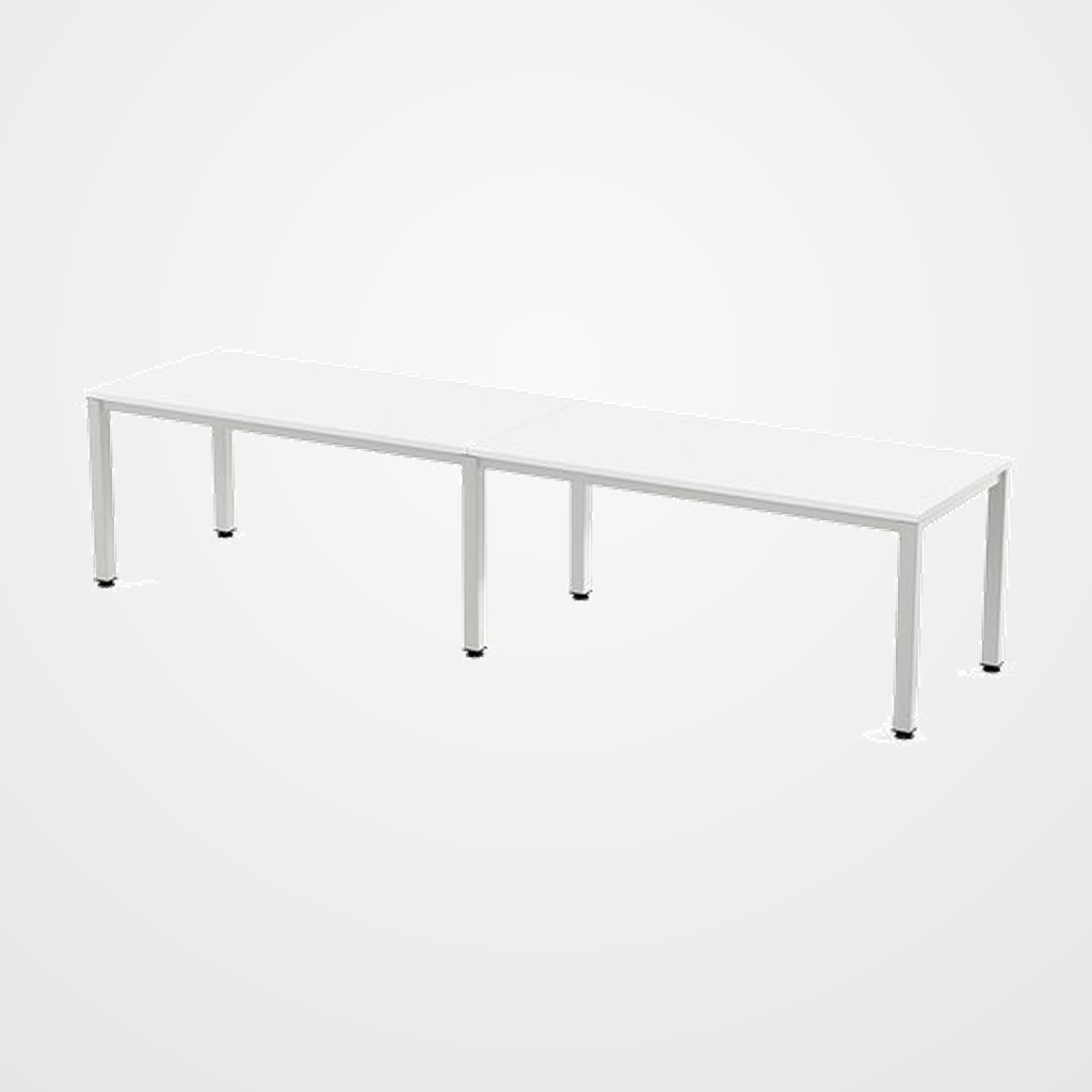 MESA ROCADA EXECUTIVE 360x80 ESTRUCTURA BLANCO TABLERO MELAMINA BLANCO