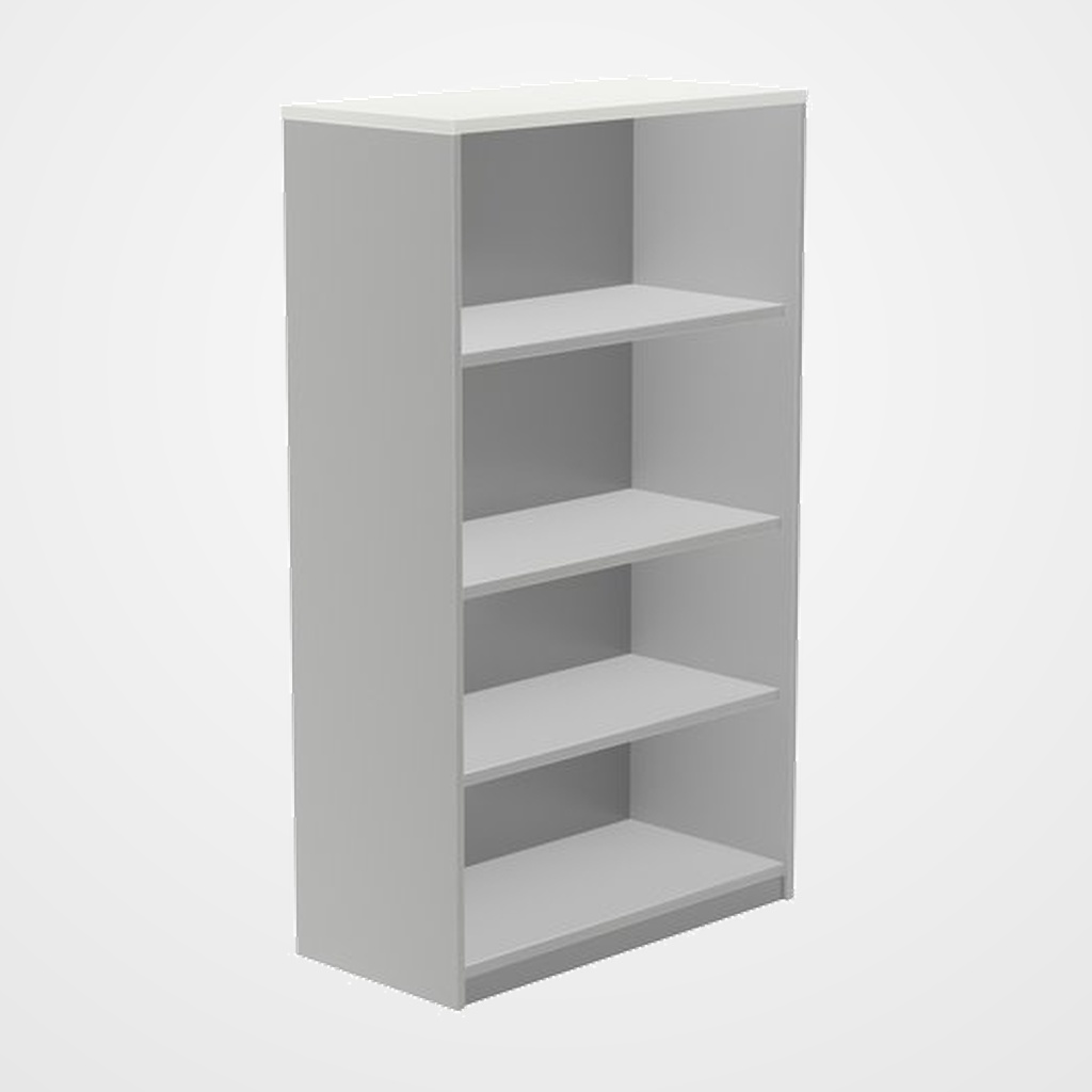 ARMARIO ROCADA ABIERTO 156x90x45 ESTRUCTURA GRIS Y TAPA BLANCO