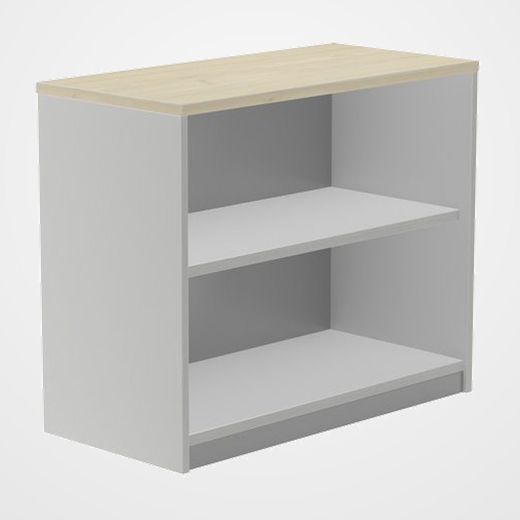 ARMARIO ROCADA ABIERTO 78x90x45 ESTRUCTURA GRIS Y TAPA ROBLE