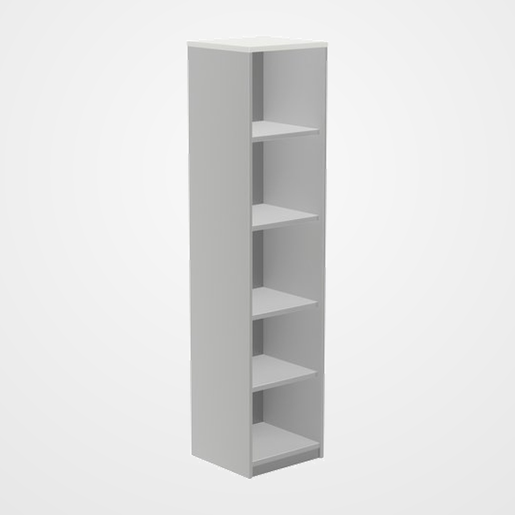 ARMARIO ROCADA COLUMNA 195x45x45 ESTRUCTURA GRIS Y TAPA BLANCO