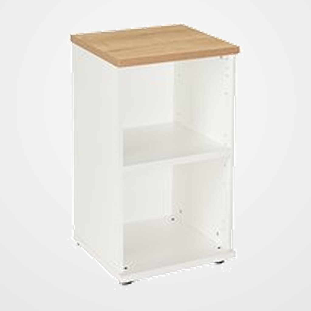 ARMARIO ROCADA COLUMNA 78x45x45 ESTRUCTURA BLANCO Y TAPA ROBLE