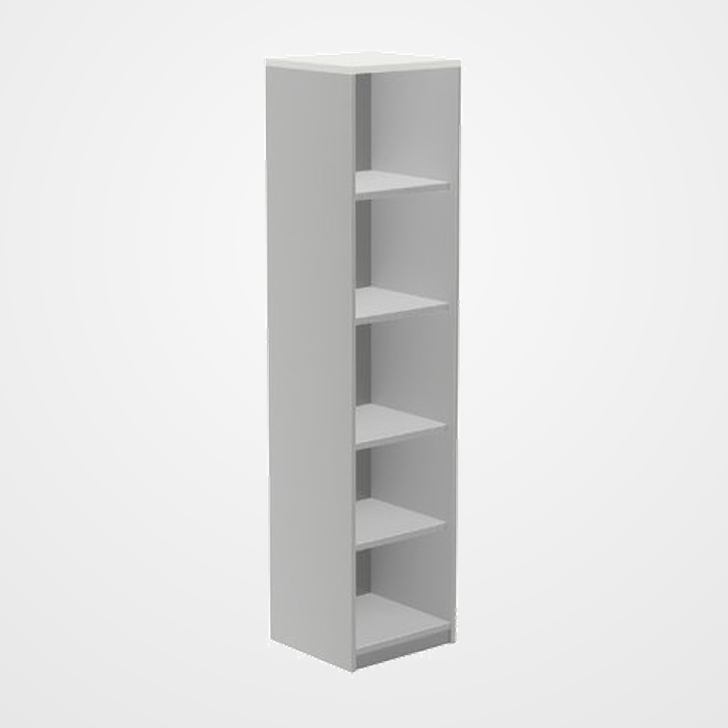 ARMARIO ROCADA COLUMNA 78x45x45 ESTRUCTURA GRIS Y TAPA BLANCO