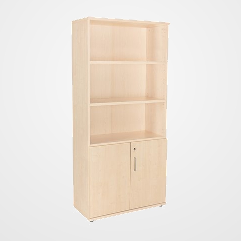 ARMARIO ROCADA CON PUERTAS BAJAS 195x90x45 ESTRUCTURA HAYA Y TAPA HAYA