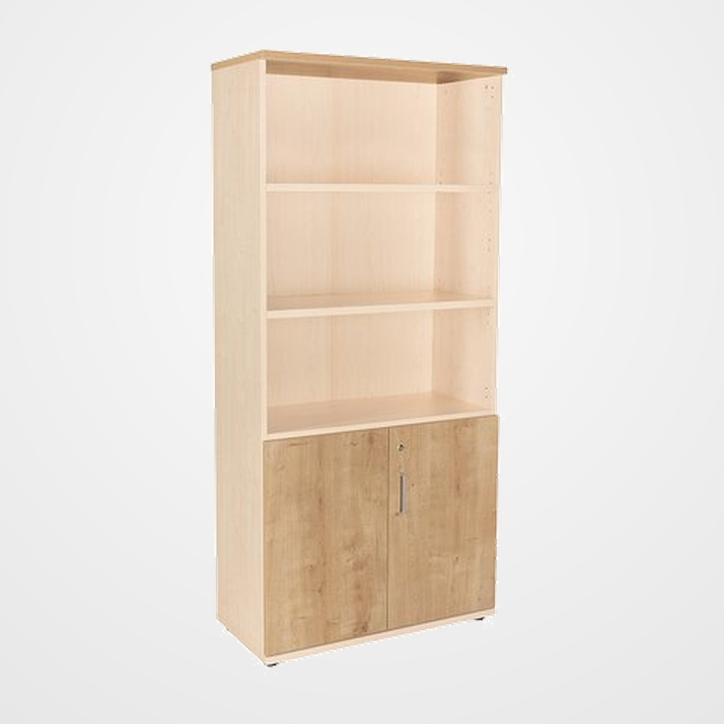 ARMARIO ROCADA CON PUERTAS BAJAS 195x90x45 ESTRUCTURA HAYA Y TAPA ROBLE