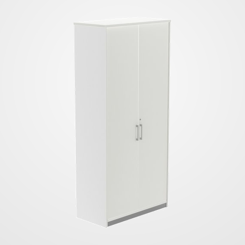 ARMARIO ROCADA CON PUERTAS 195x90x45 ESTRUCTURA BLANCO PUERTAS Y TAPA BLANCO