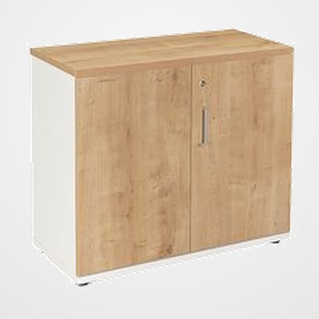 ARMARIO ROCADA CON PUERTAS 78x90x45 ESTRUCTURA BLANCO PUERTAS Y TAPA ROBLE