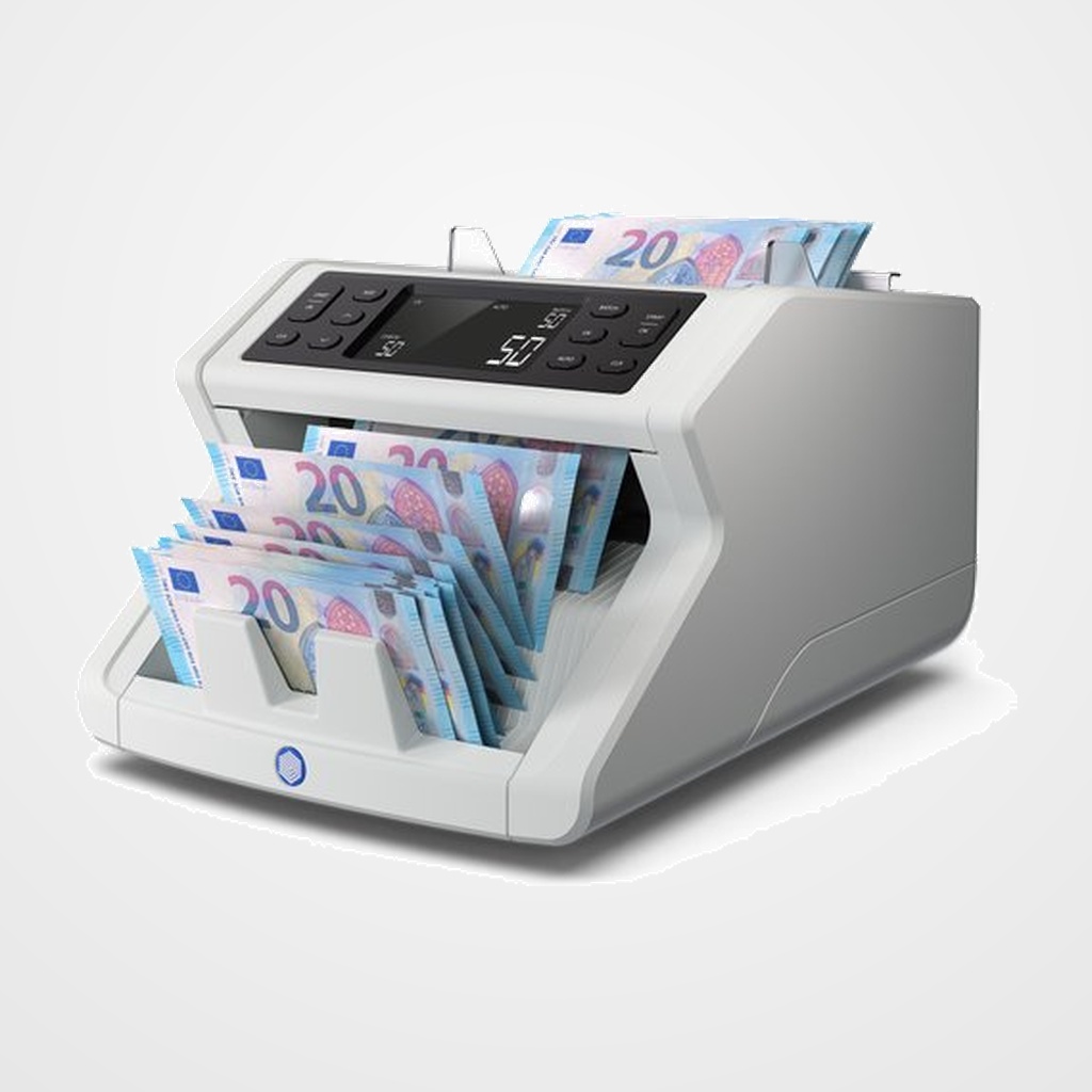 CONTADOR DE BILLETES SAFESCAN 2210 CON DETECTOR ULTRAVIOLETA Y TAMAÑO