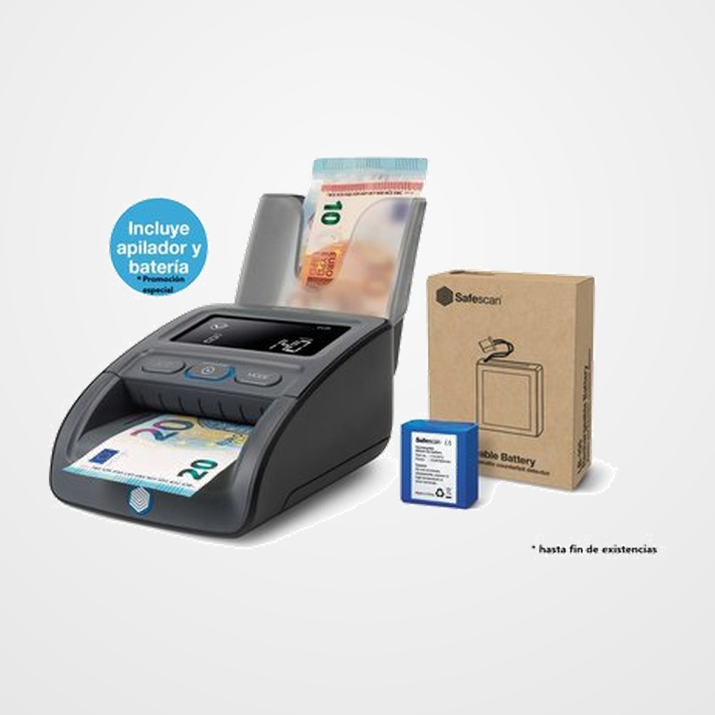 [45006215] DETECTOR DE BILLETES FALSOS SAFESCAN 155-S COMPLETE NEGRO