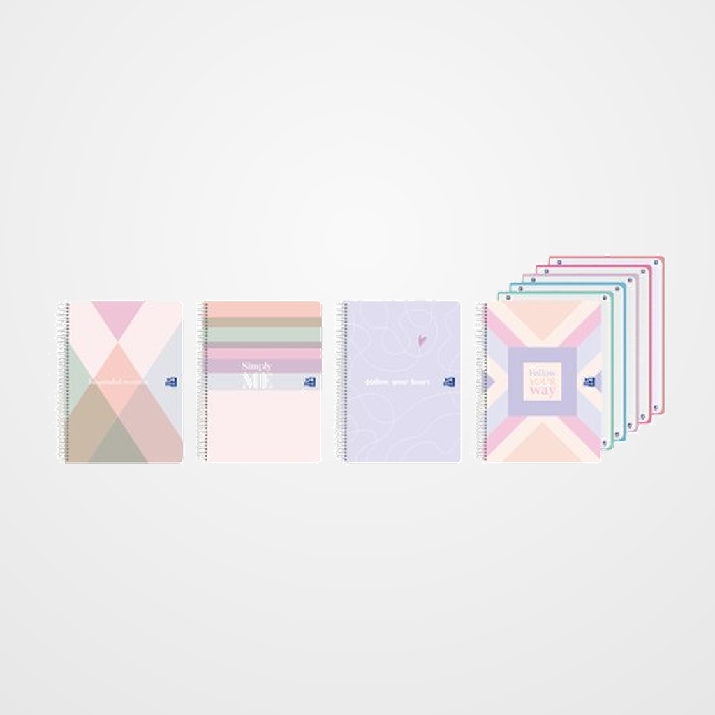 BLOC OXFORD SCHOOL EU.BOOK 5 OXFORD&ME CUTE micro.tapa PP A4+ 120h CUADRIC.5x5 90g SURTIDO (4 mod.)