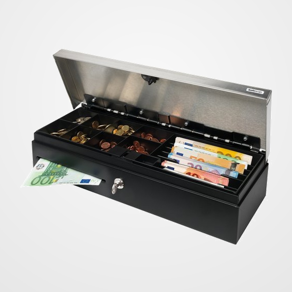 CAJON PORTAMONEDAS SAFESCAN SD-4617S 46CM RJ12 NEGRO APERTURA VERTICAL