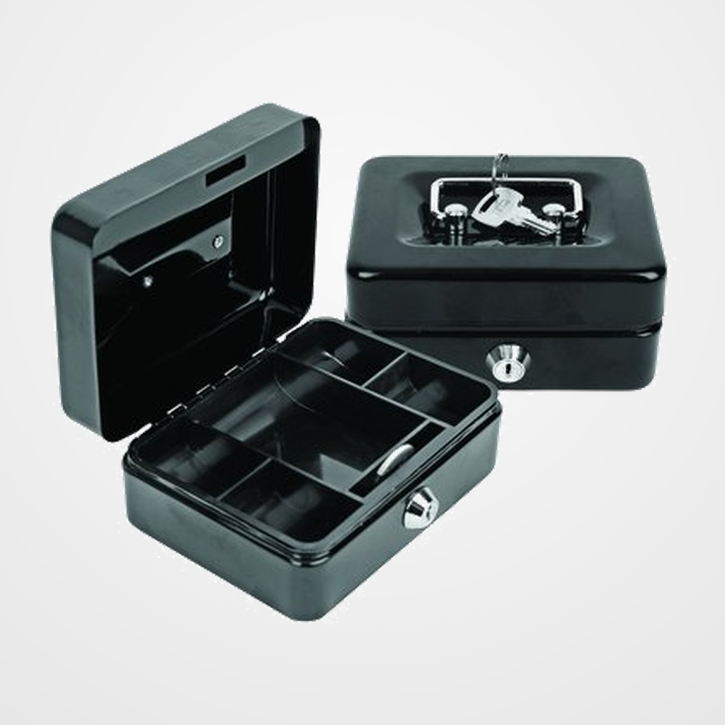 CAJA DE CAUDALES FOROFIS 15x18x7,5 cm NEGRO