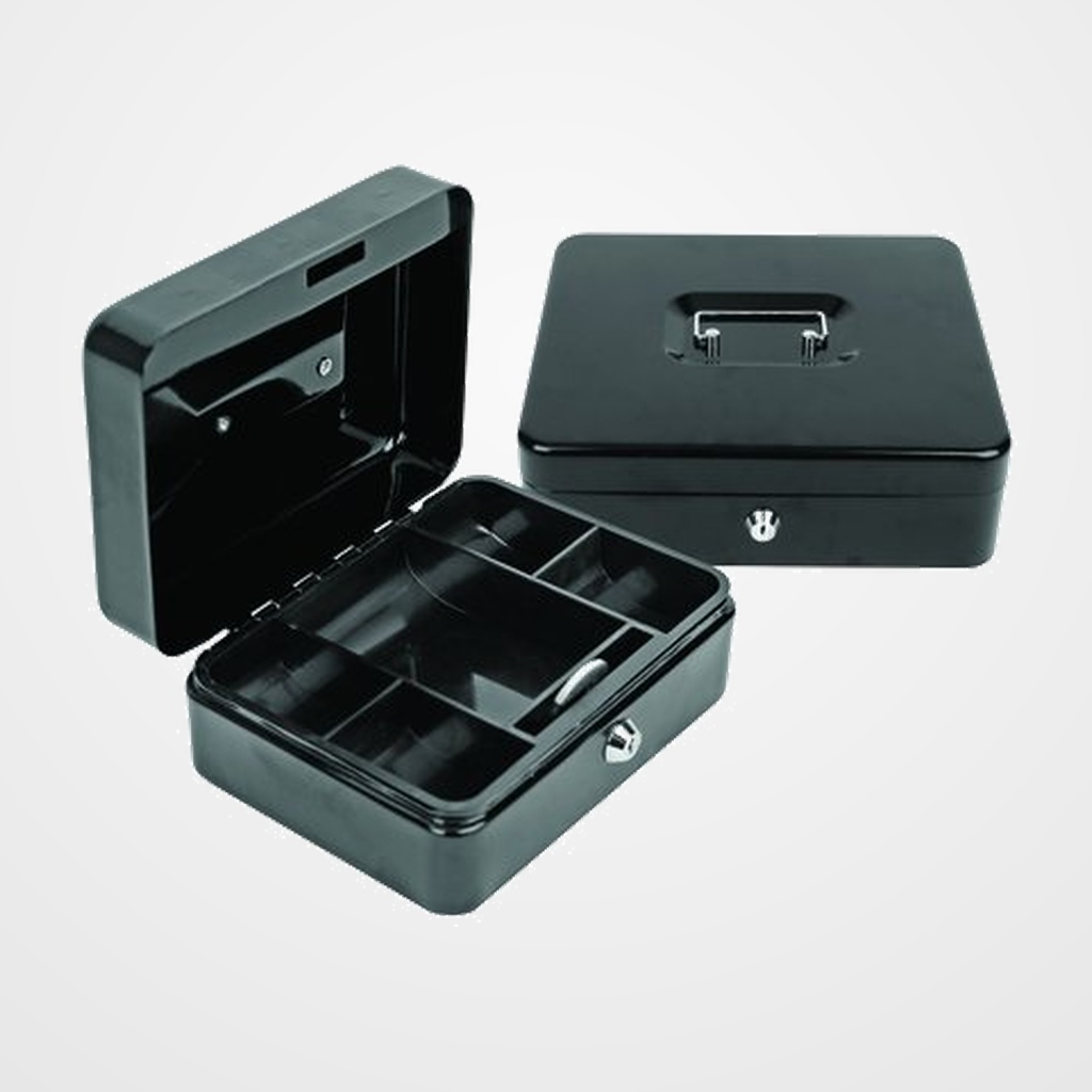 CAJA DE CAUDALES FOROFIS 20x16x9 cm NEGRO