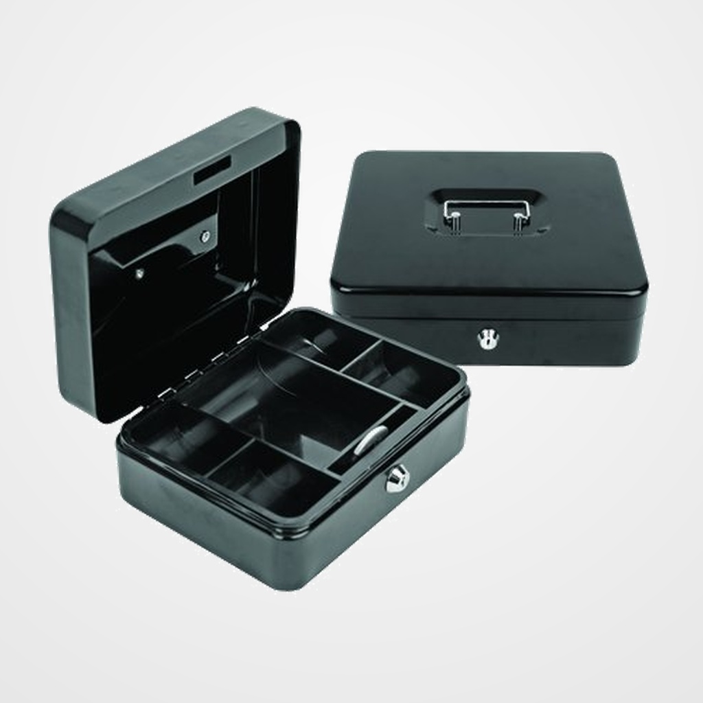 CAJA DE CAUDALES FOROFIS 25x18x9 cm NEGRO