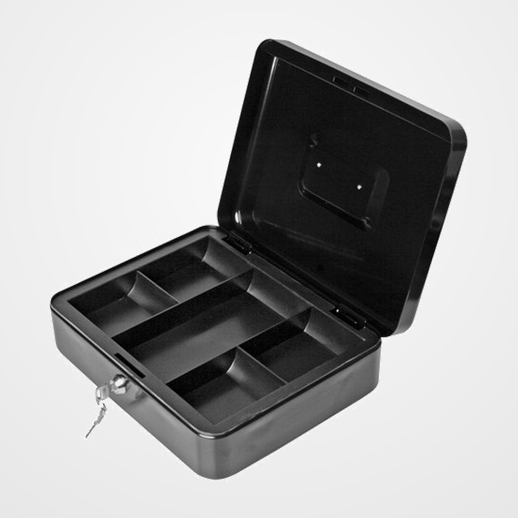 CAJA DE CAUDALES FOROFIS 30x24x9 cm NEGRO