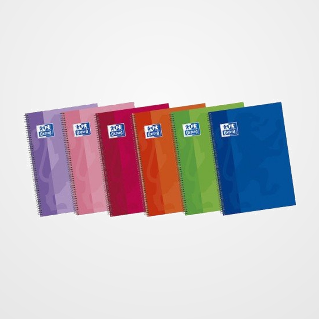 BLOC OXFORD SCHOOL tapa EXTRA Fº 80h PAUTA 3,5 90g SURTIDO (6 col.)