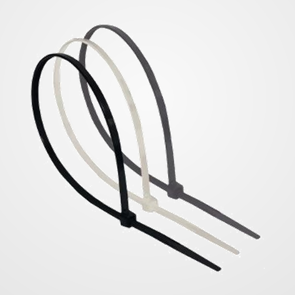 BRIDAS NYLON 200x2,5MM NEGRO CAJA DE 100 UNIDADES