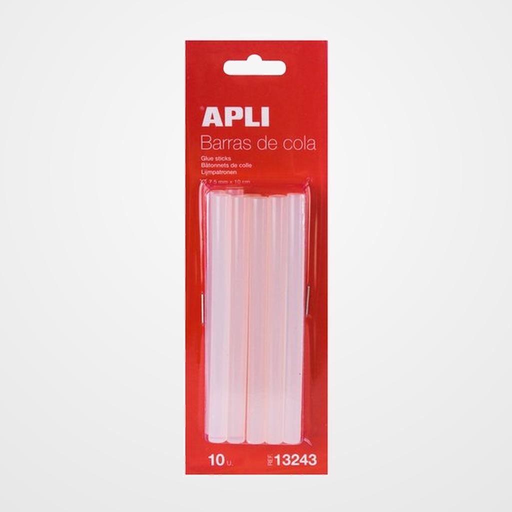 COLA TERMOFUSIBLE en BARRA APLI blister de 10