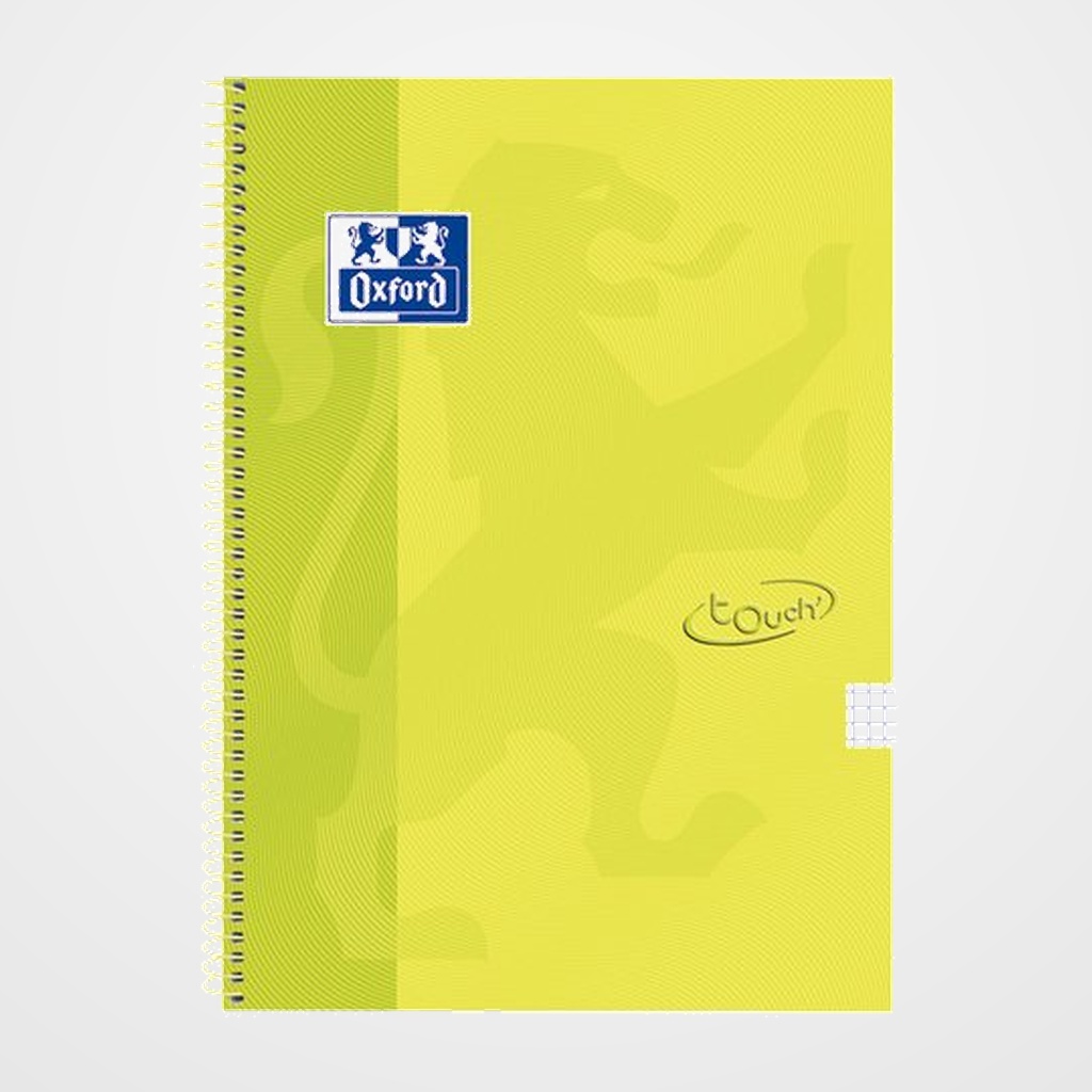 BLOC OXFORD SCHOOL TOUCH tapa EXTRA Fº 80h CUADRIC.4x4 90g LIMA