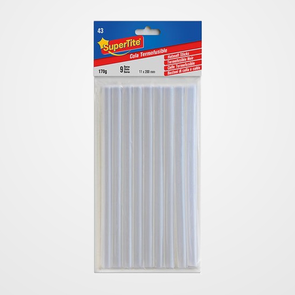 [23101268] COLA TERMOFUSIBLE en BARRA SUPERTITE MAXI 11x200 mm. blister de 9