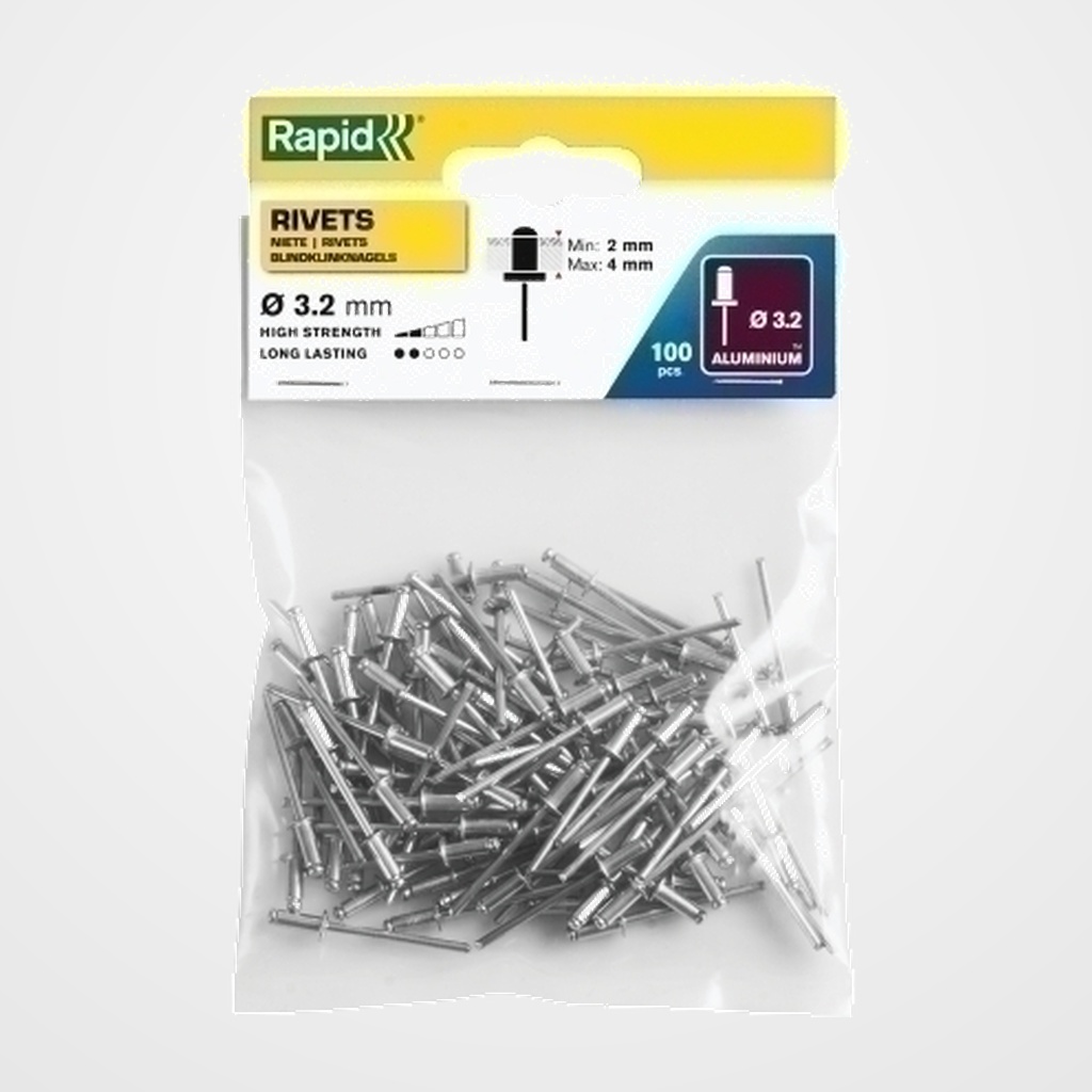 REMACHES RAPID REMACHADORA ø3,2/ 8 mm. ALUMINIO caja de 100