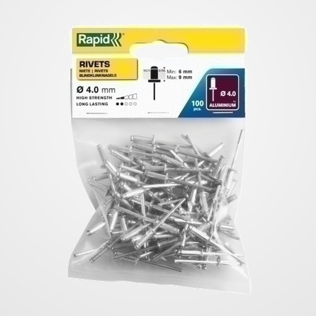 REMACHES RAPID REMACHADORA ø4/ 12 mm. ALUMINIO caja de 100