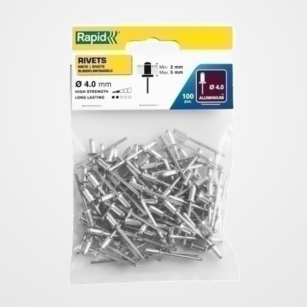 REMACHES RAPID REMACHADORA ø4/ 8 mm. ALUMINIO caja de 100