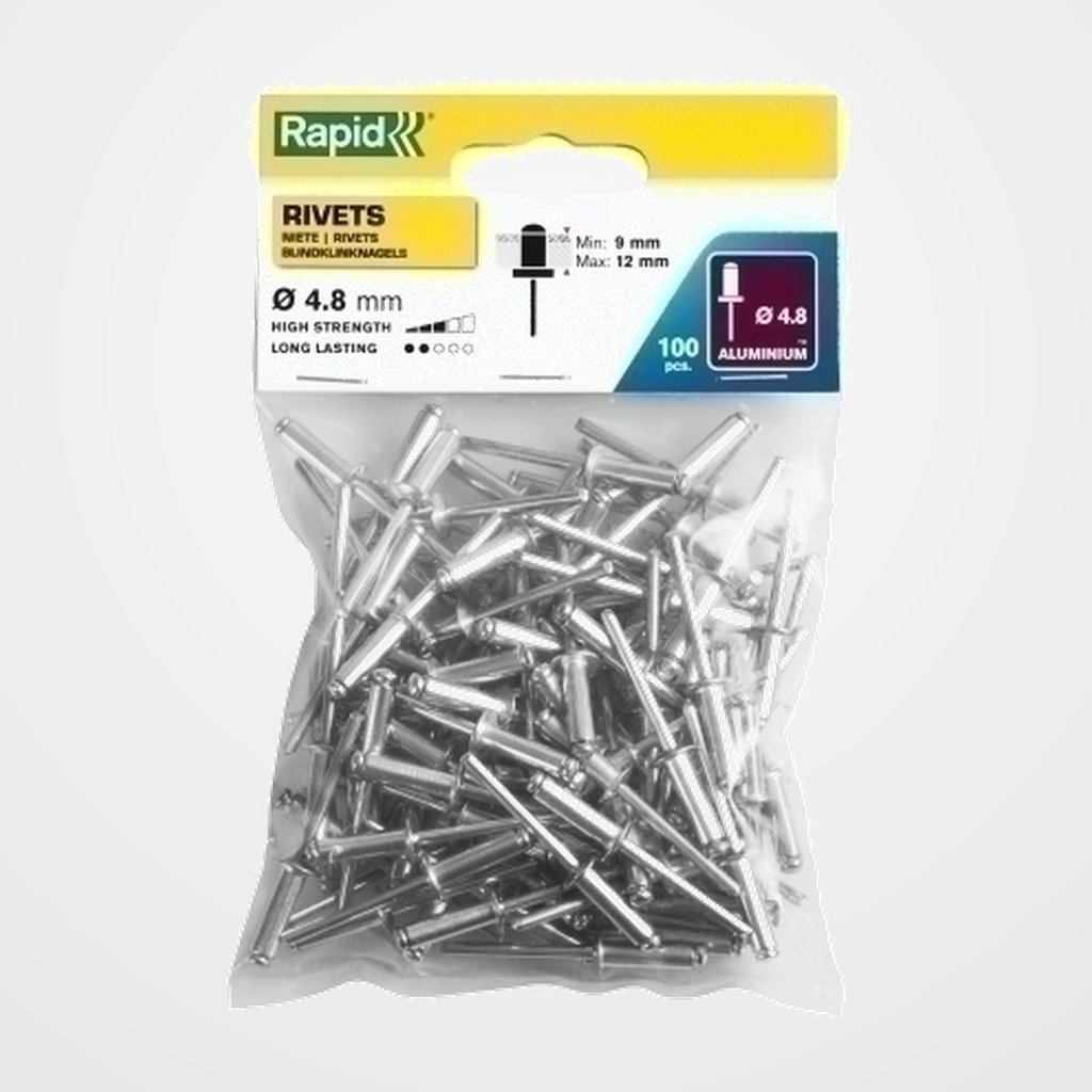 REMACHES RAPID REMACHADORA ø4,8/ 16 mm. ALUMINIO caja de 100